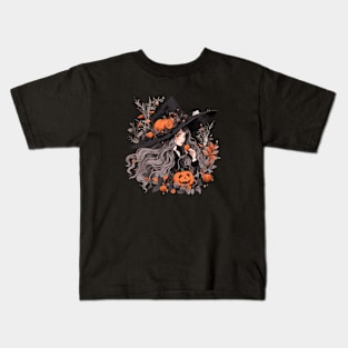 Pumpkin Witch Kids T-Shirt